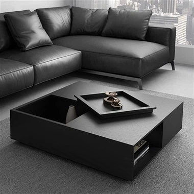 Черный журнальный столик