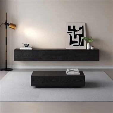 Подставка под телевизор на стене в гостиной